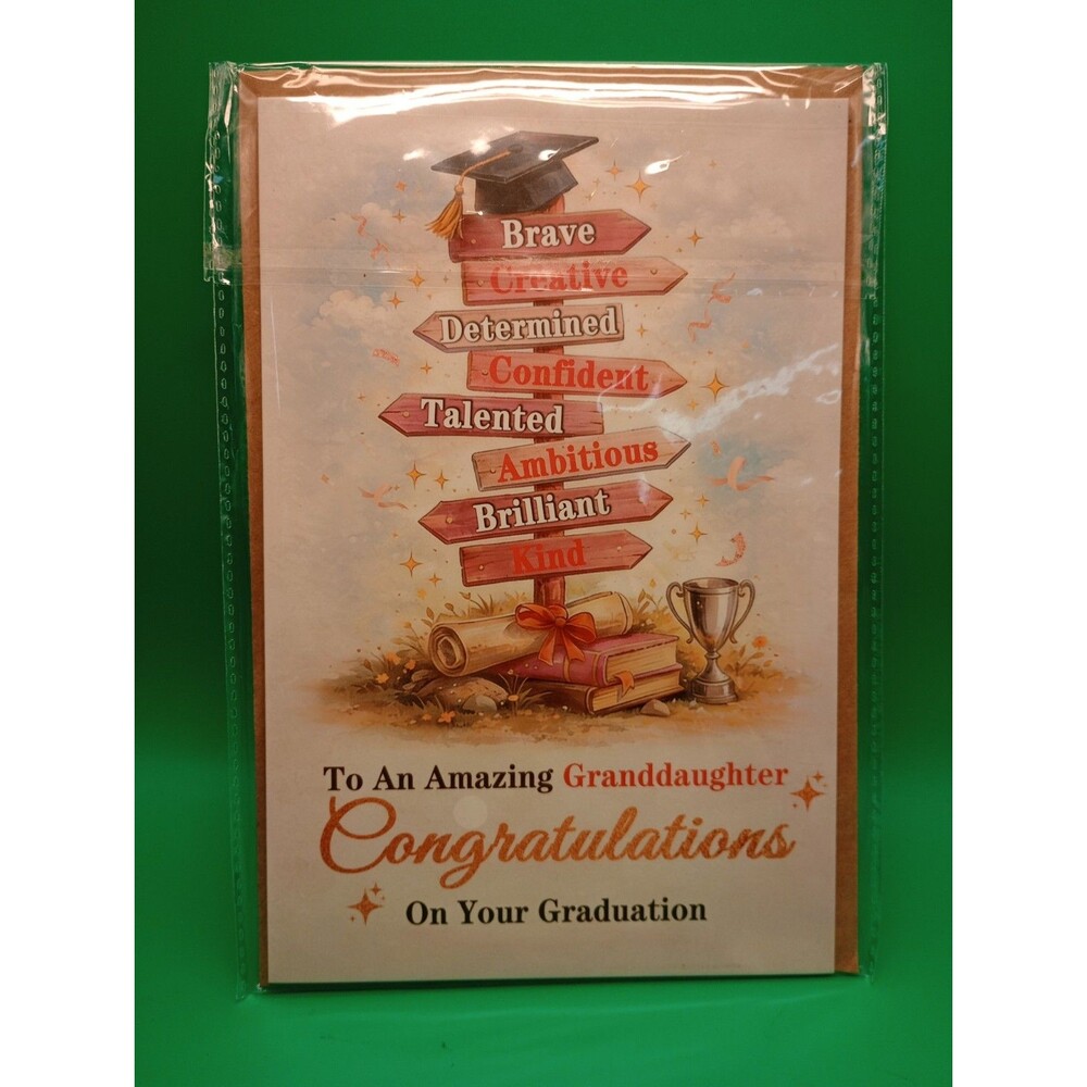 Graduation Card for Granddaughter, Congrats Grad Granddaughter Gifts Card for H